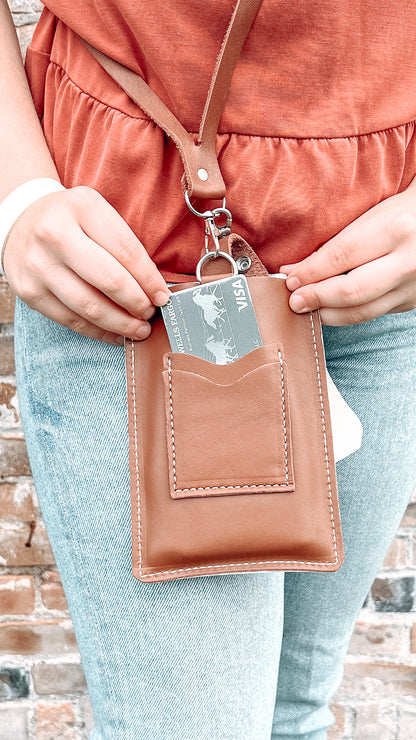 DIY Leather Phone and Go Crossbody Purse Kit, Western Chocolate