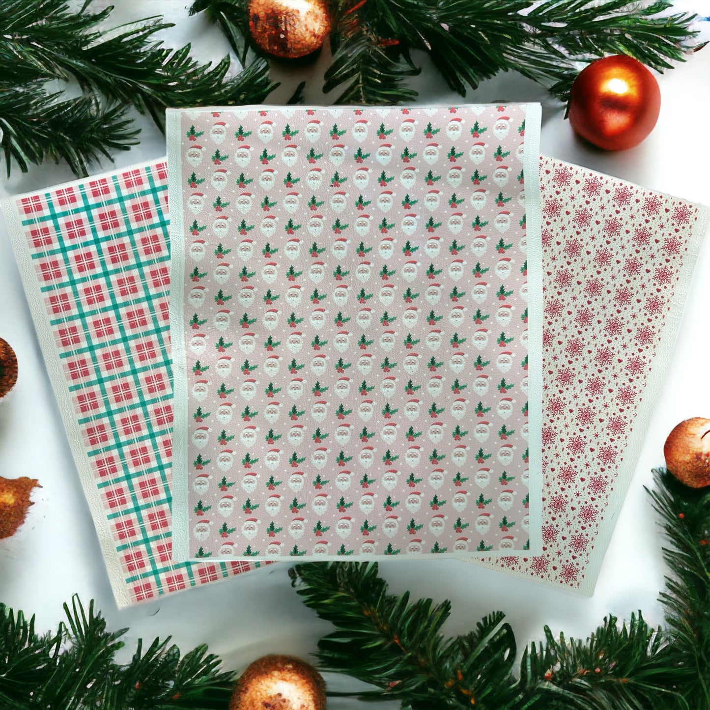 Christmas Lamb Leather Crafting Sheets (8 1/2’’ by 11’’)