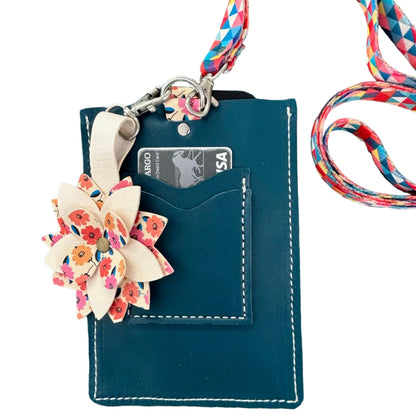 DIY Phone and Go Leather Crossbody Purse Kit, Blue (sewing machine friendly!)