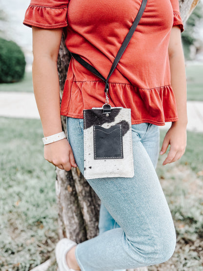 DIY Leather Phone and Go Crossbody Purse Kit, Western Hair-on