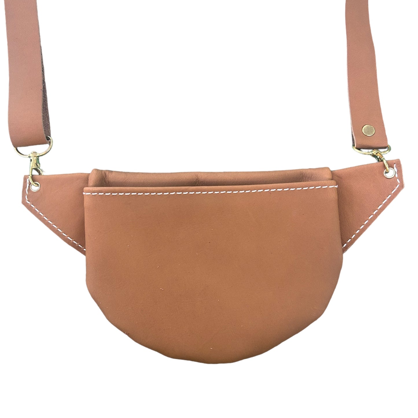 Tan Sling and Go Leather Fanny Pack