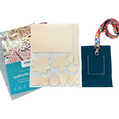DIY Phone and Go Leather Crossbody Purse Kit, Blue (sewing machine friendly!)