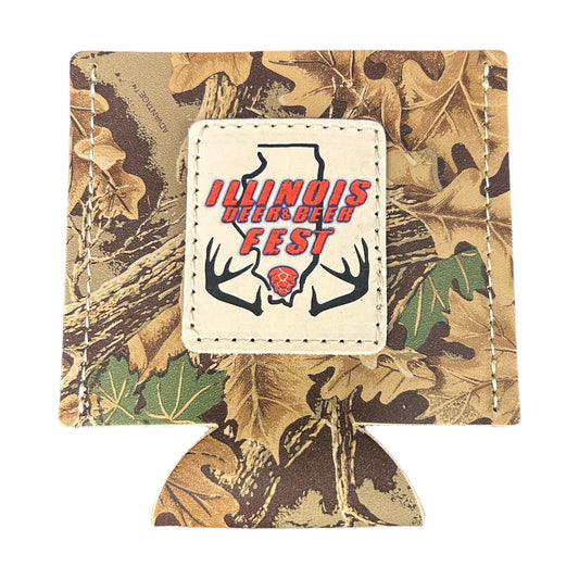 Deer & Beer Leather Koozie