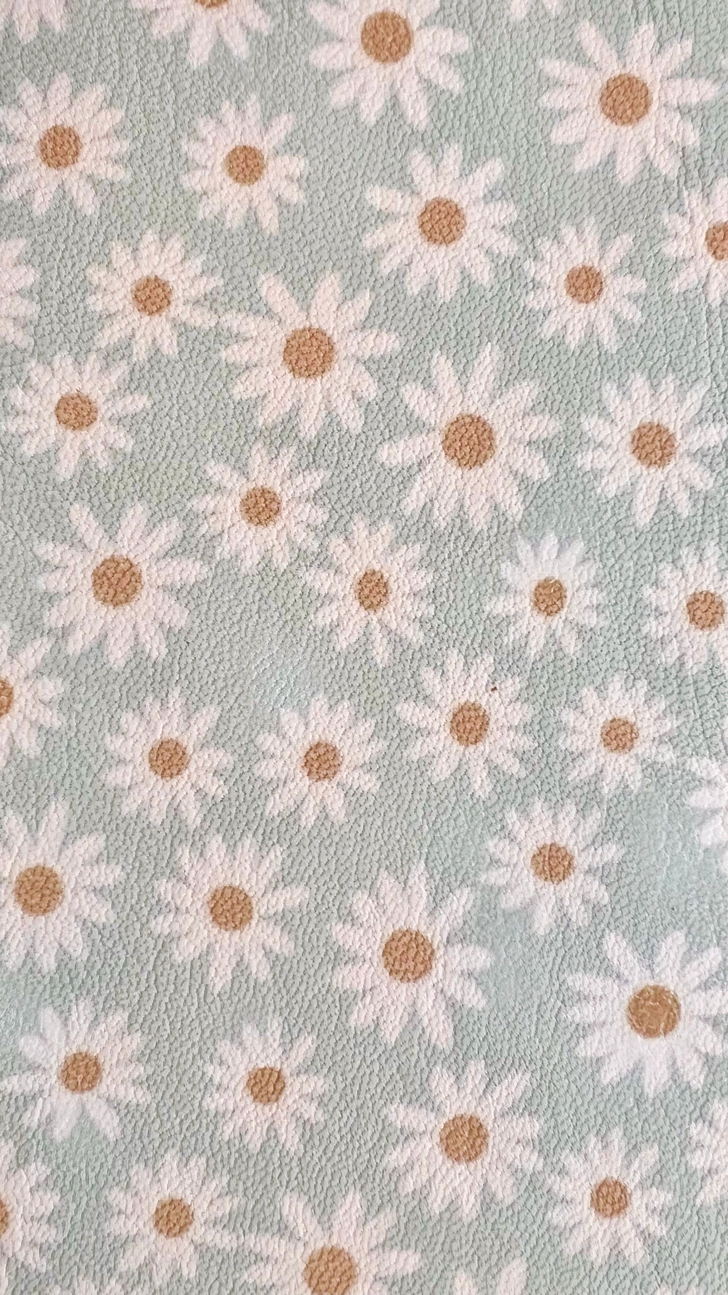 Boho Daisy Cow Leather Crafting Sheet, 8 1/2" By 11"