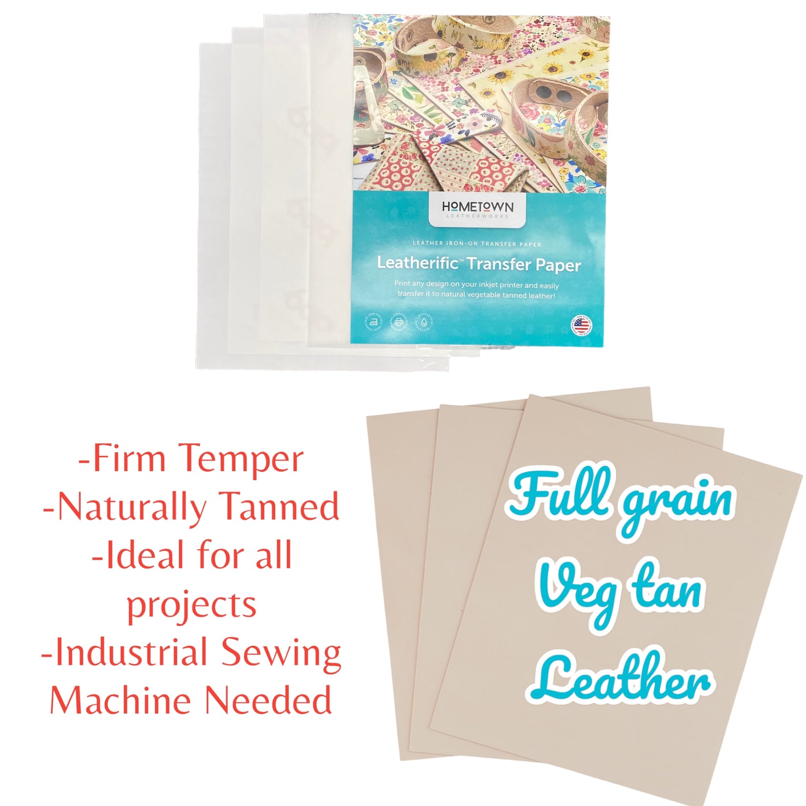 leatherific-transfer-paper-and-veg-tan-leather-bundle-8-1-2-by-11-hometown-leatherworks