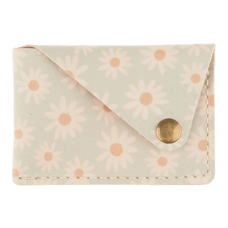 Garden Floral Finished Snap Leather Wallet