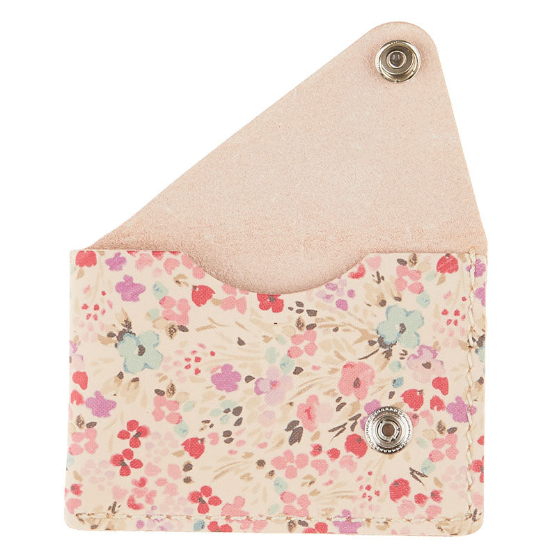 Garden Floral Finished Snap Leather Wallet