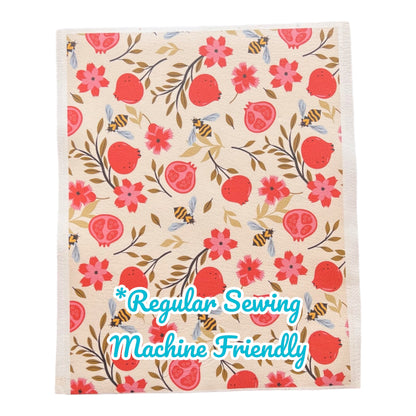 Fruit and Bee Lamb Leather Crafting Sheet 8 1/2" x 11"