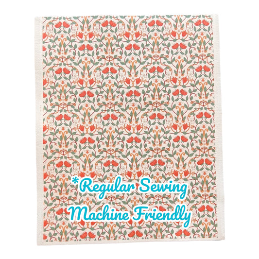 Floral Vines Lamb Leather Crafting Sheet, 8 1/2" x 11"