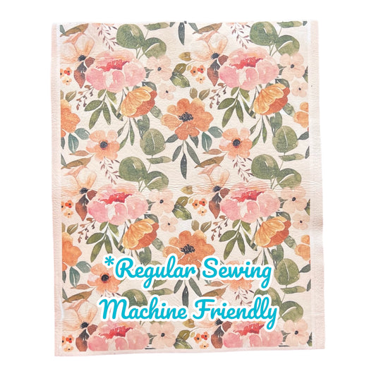 Leatherific Crafting Sheet in Vintage Floral, 8 1/2” x 11”