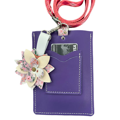 DIY Phone and Go Leather Crossbody Purse Kit, Purple (sewing machine friendly!)