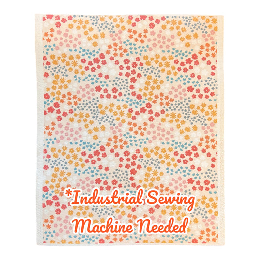 Summer Floral 8 1/2" By 11" Leatherific Crafting Leather Sheet Veg Tan