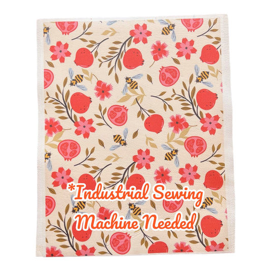 Fruit and Bee Cow Leather Crafting Sheet, 8 1/2" x 11"