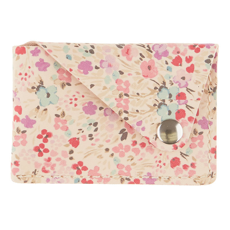 Garden Floral Finished Snap Leather Wallet