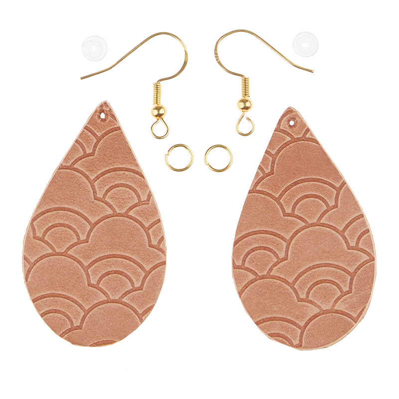 DIY Leather Earring: We Start It, You Finish It! Teardrop Markerific Kit