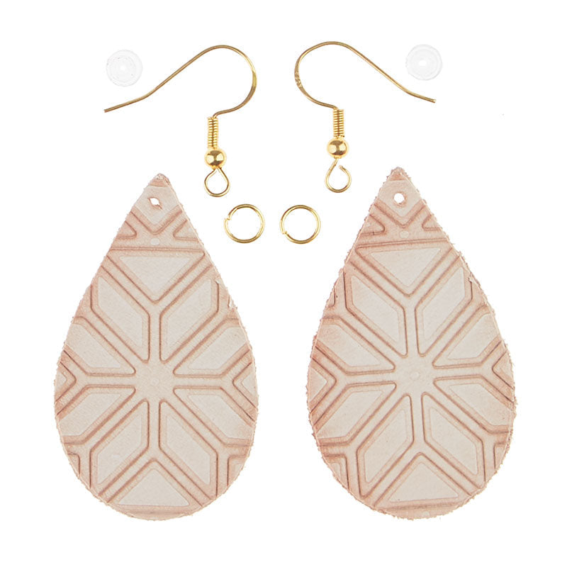 DIY Leather Earring: We Start it, You Finish it! Teardrop, Markerific Kit