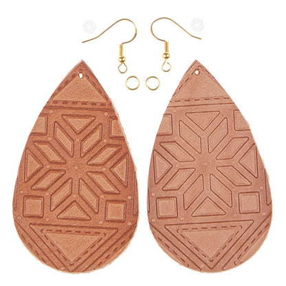 DIY Leather Earring: We Start it, You Finish it! Teardrop, Markerific Kit