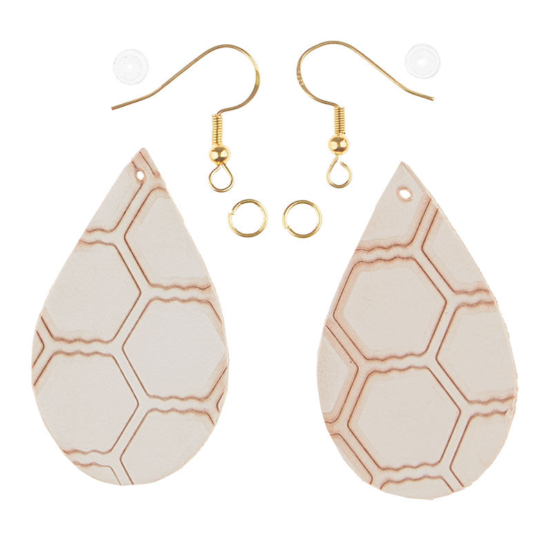 DIY Leather Earring: We Start it, You Finish it! Teardrop, Markerific Kit