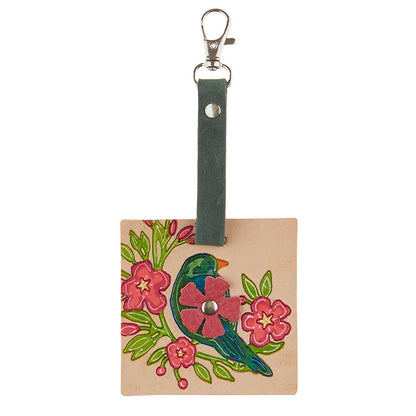 Quilted DIY Leather Luggage/Backpack Tag/Purse Charm