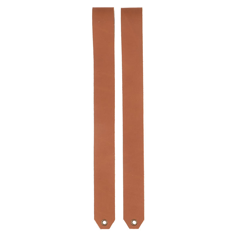 Leather Straps for Shelves (Brown Tones)