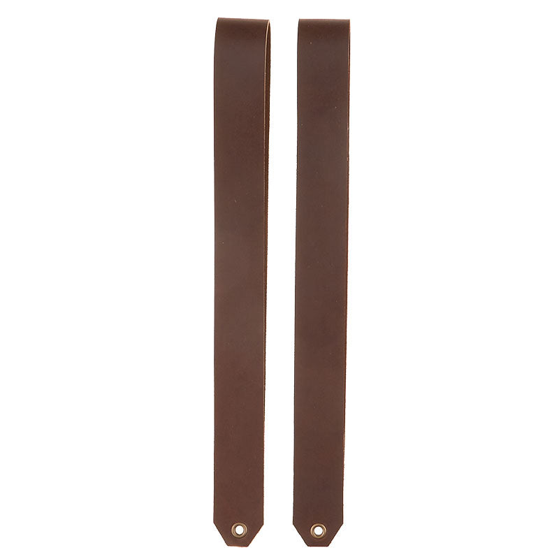 Leather Straps for Shelves (Brown Tones)