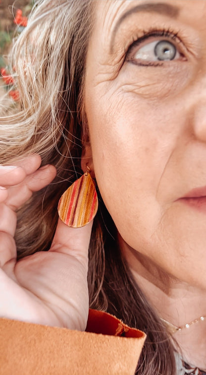 DIY Leather Earring: We Start It, You Finish It! Teardrop Markerific Kit