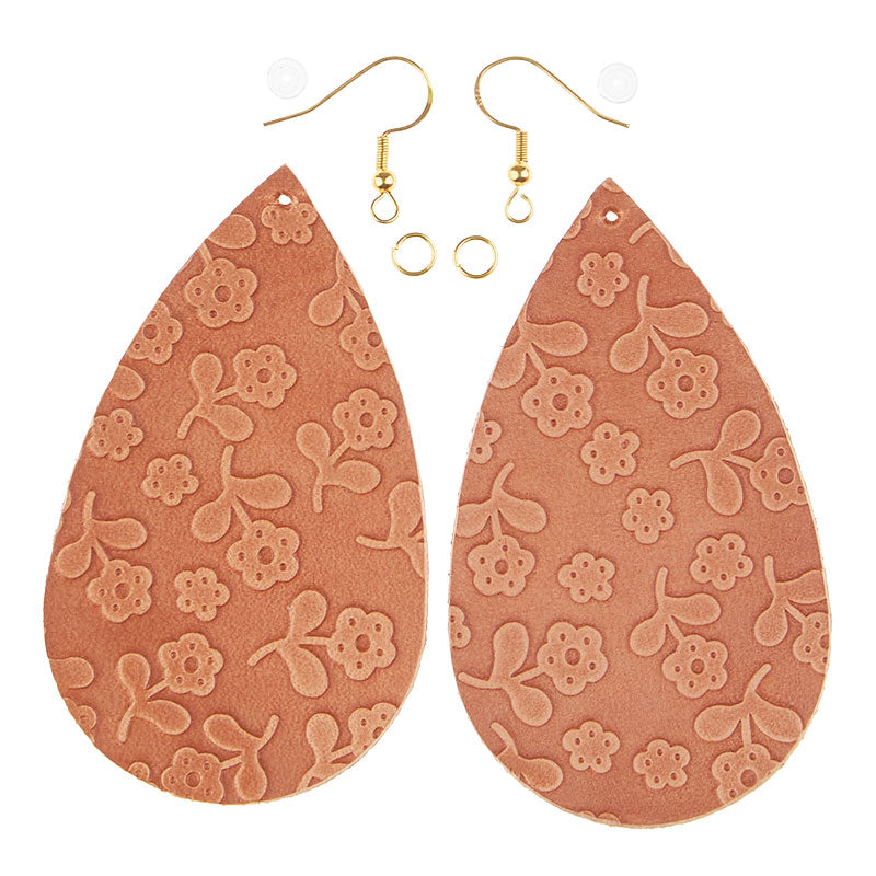 DIY Leather Earring: We Start it, You Finish it! Teardrop, Markerific Kit