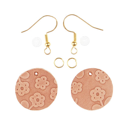 DIY Leather Earring: We Start it, You Finish it! Small Circle, Markerific Kit