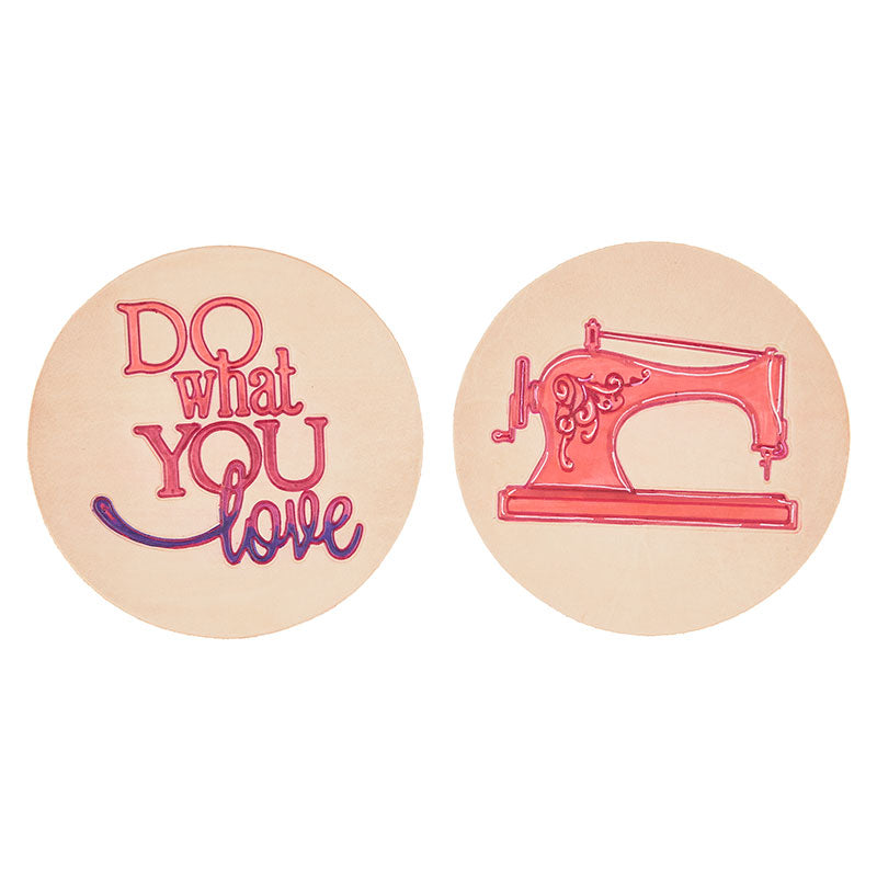 You Can Do Anything DIY Leather Coaster Circle 2-Pack
