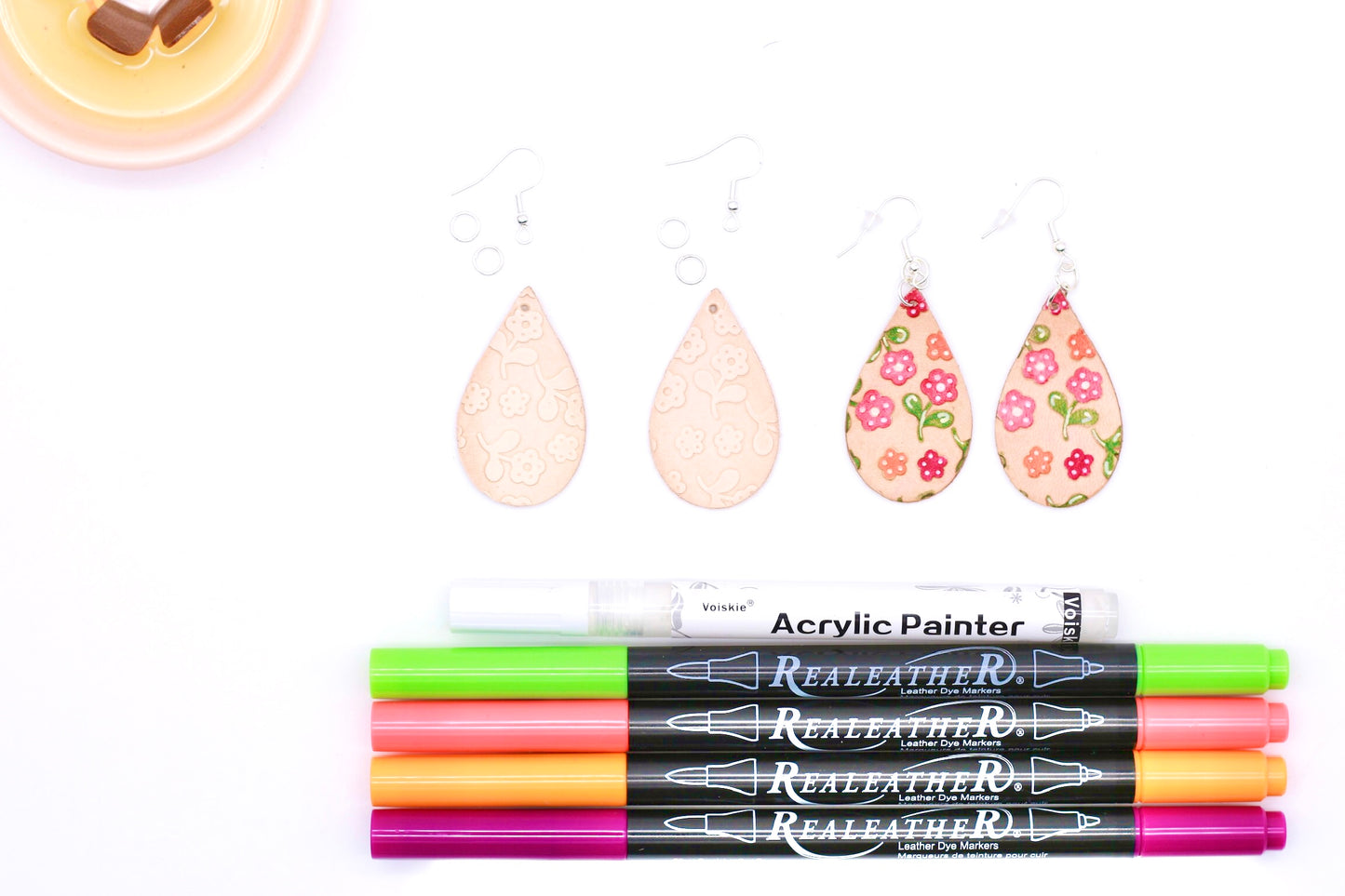 DIY Leather Earring: We Start it, You Finish it! Teardrop, Markerific Kit