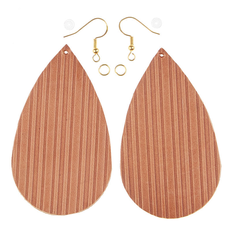 DIY Leather Earring: We Start It, You Finish It! Teardrop Markerific Kit