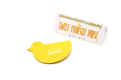 DIY Leather Tweet Yourself Bird Coin Purse