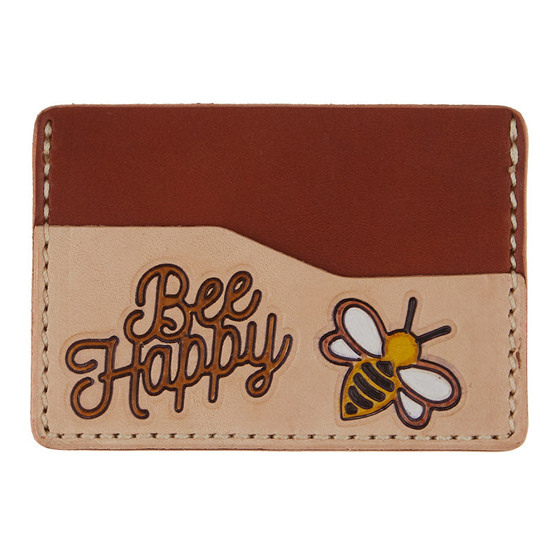 Peony DIY Leather Card Wallet, Markerific kit