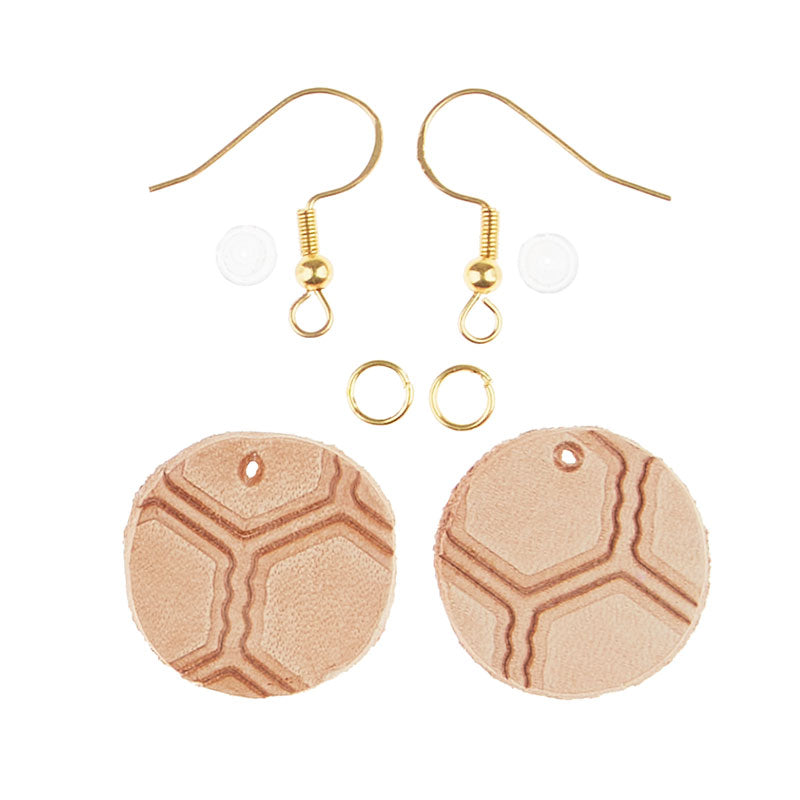 DIY Leather Earring: We Start it, You Finish it! Small Circle, Markerific Kit