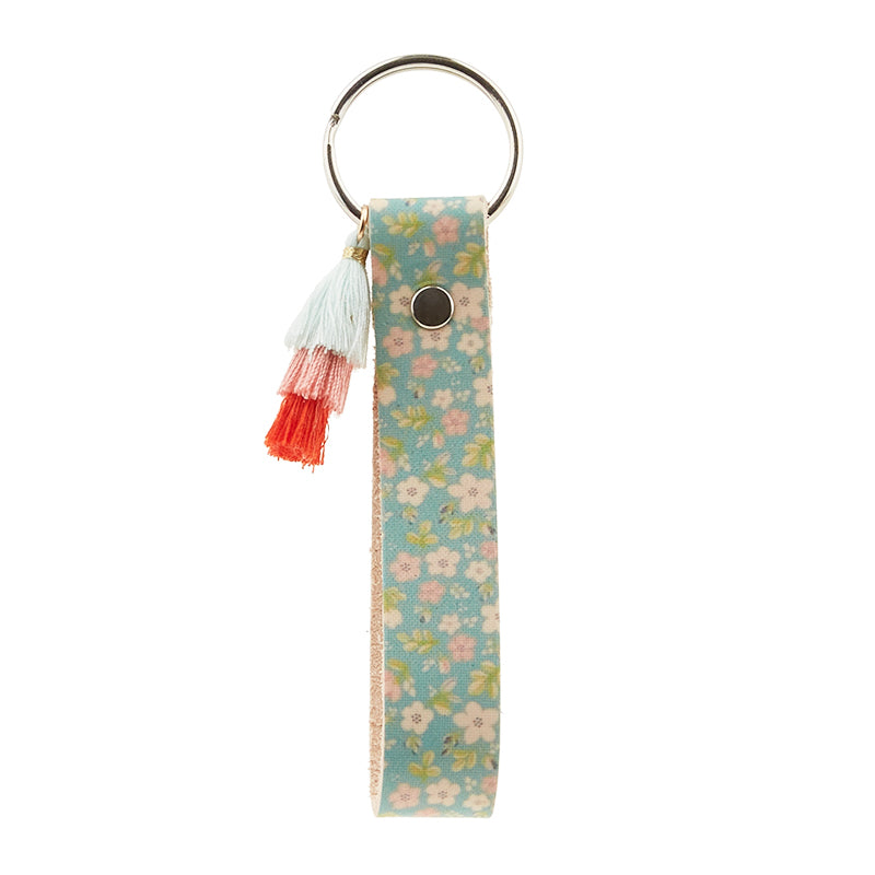 Turquoise Bouquet Finished Long Leather Keychain – Hometown Leatherworks